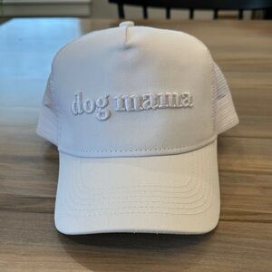 NEW “Dog Mama” White trucker style hat
